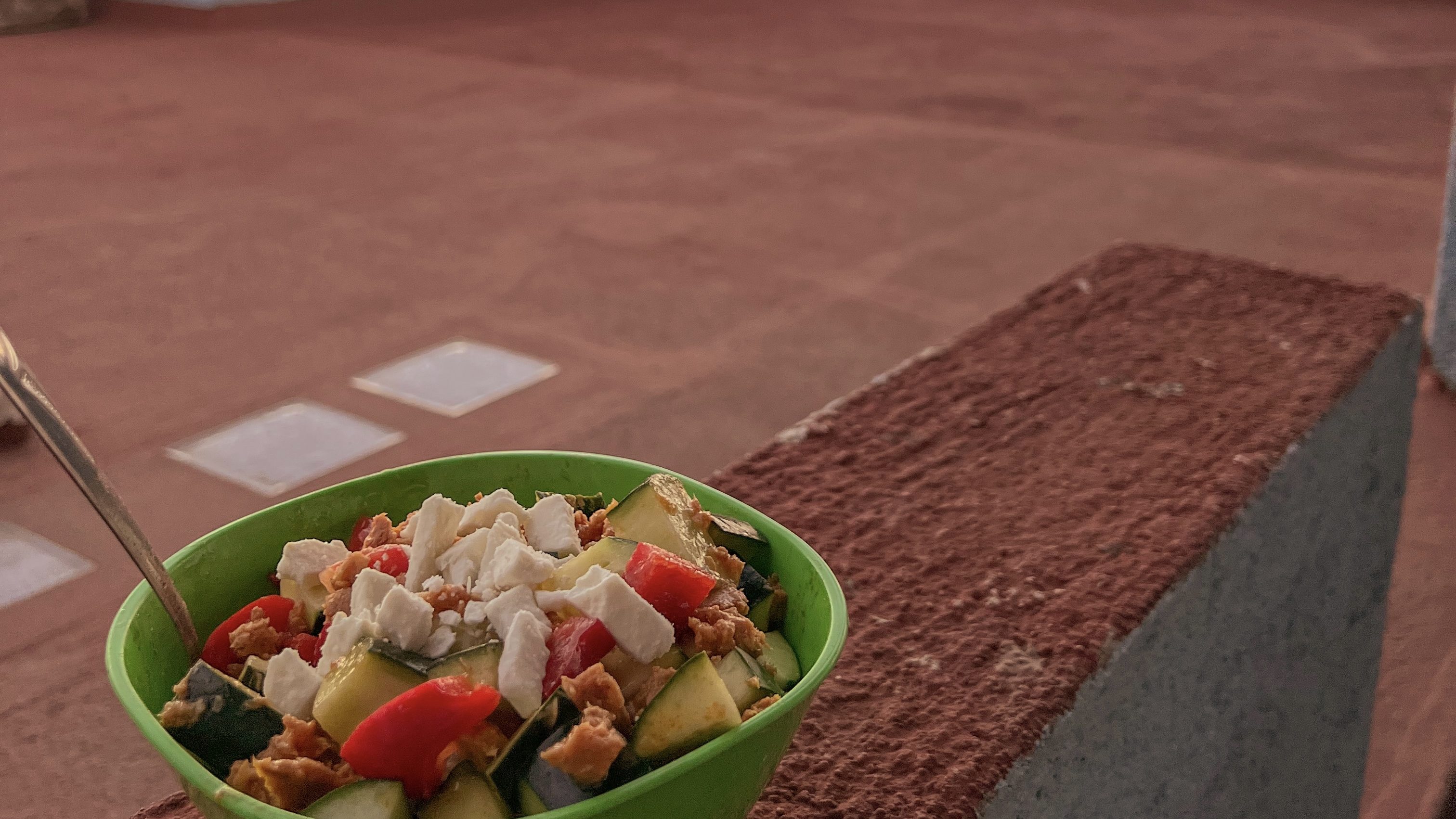 digital nomad in oaxaca, dinner on terrace