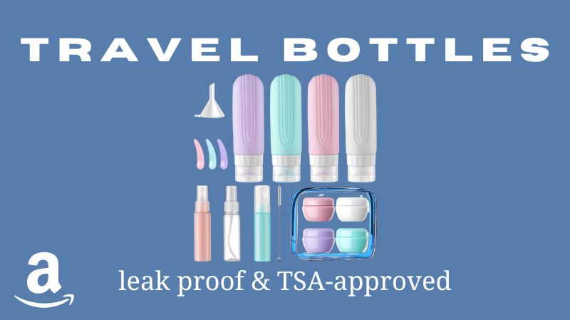 cute pastel travel bottles tsa-approved amazon
