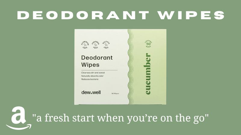 deodorant wipes for travel amazon