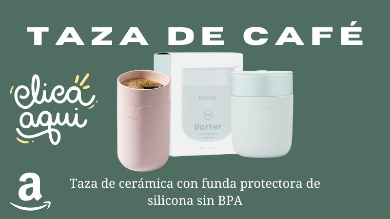 taza de cafe para llevar ceramica mona color pastel sin BPA amazon