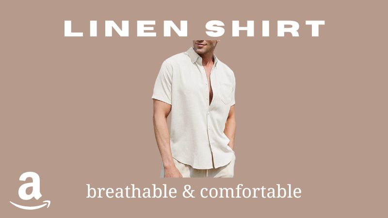 linen shirt for men travel amazon