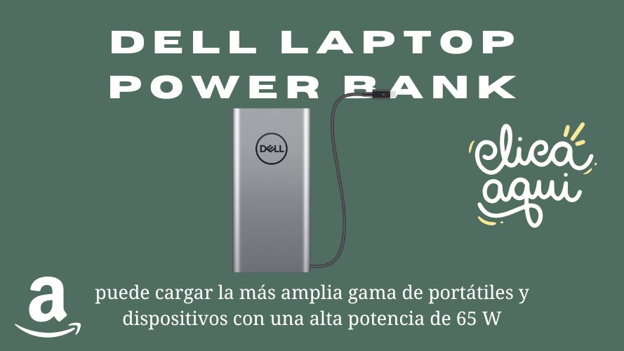 dell laptop power bank cargar tu portatil alta potencia amazon