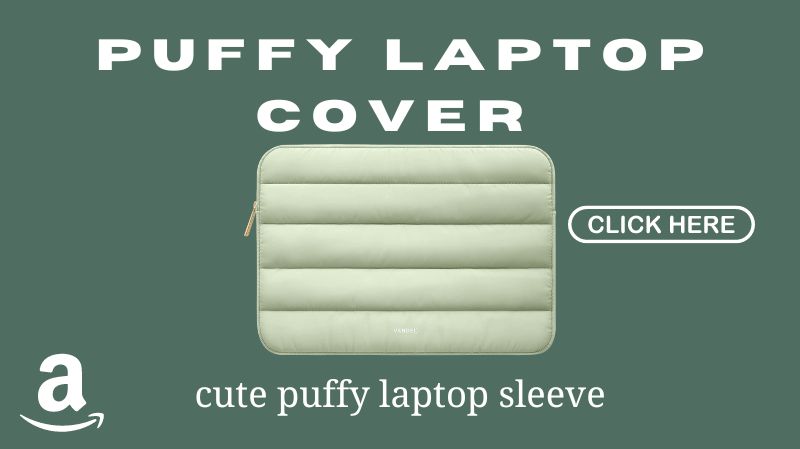 green puffy laptop cover sleeve amazon