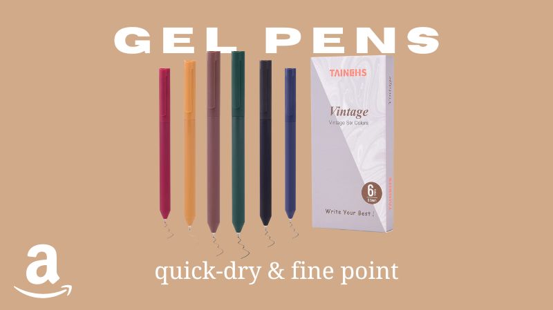 cute gel pens quick-dry. and fine point amazon