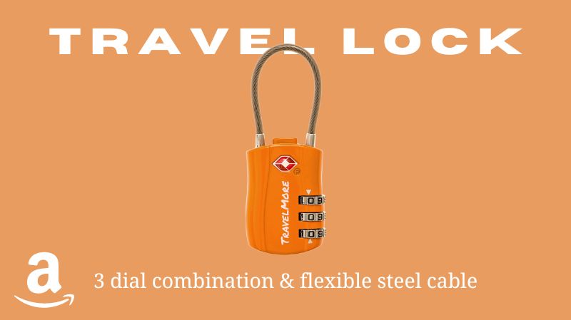travel lock amazon digital nomads cheap gear
