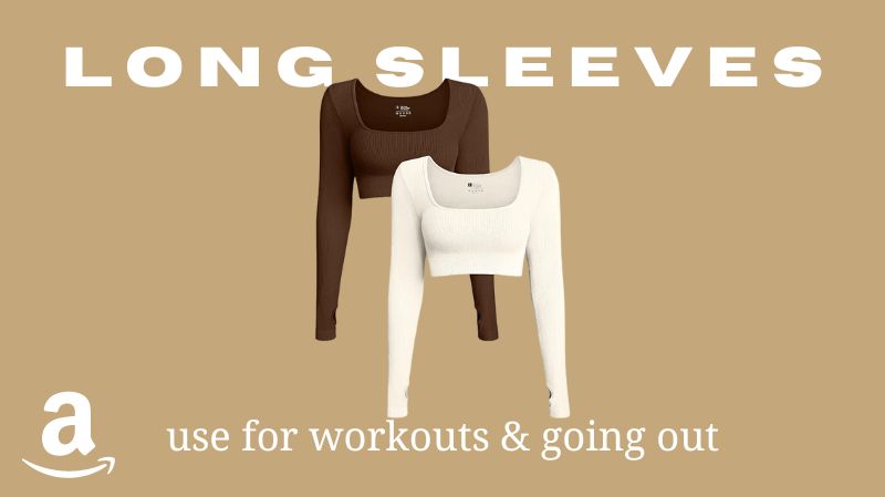 cute long sleeve workout shirts amazon