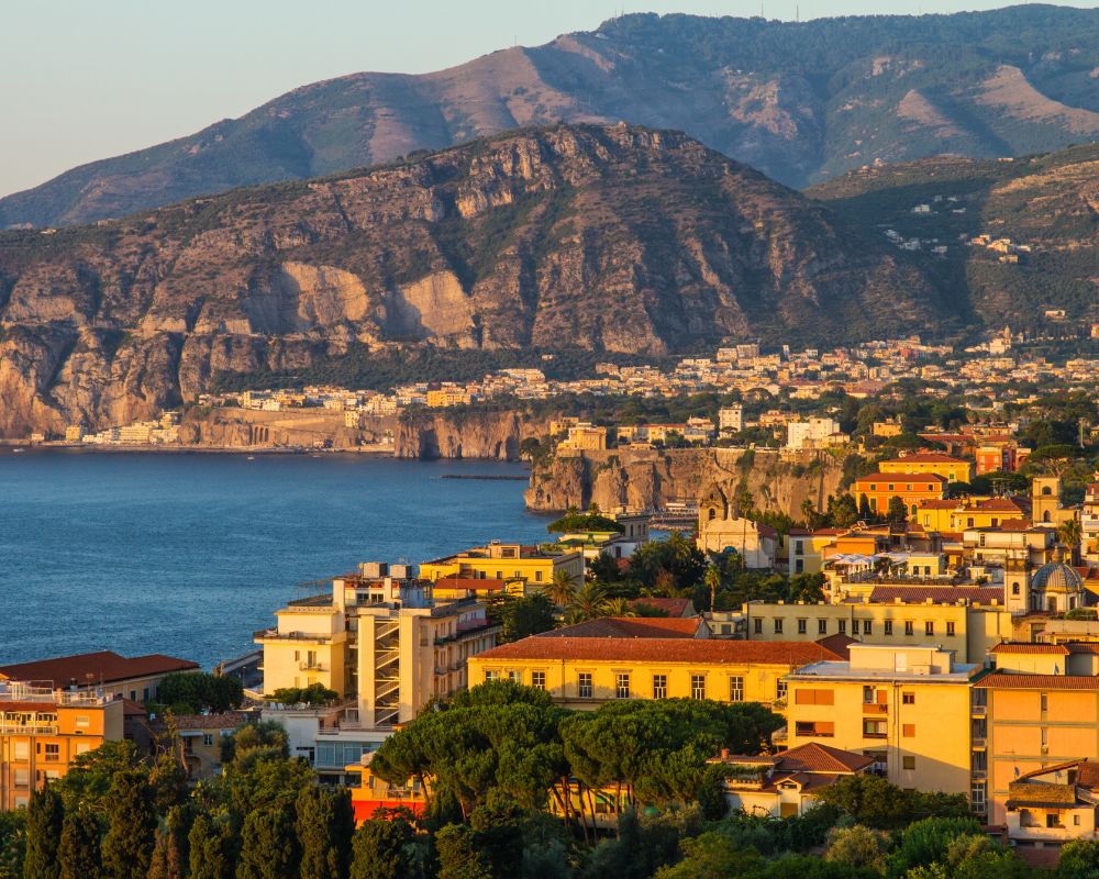 sorrento at sunset